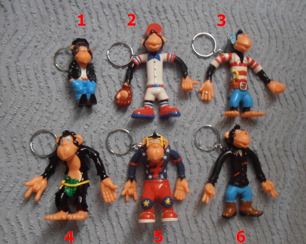 Porte cl&eacute;s / clefs Vintage figurines singe LC Waikiki NEUF 