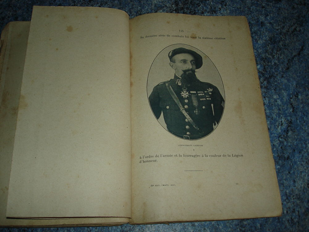 Historique du 30&egrave;me bataillon de Chasseurs Alpins pendant... Livres et BD