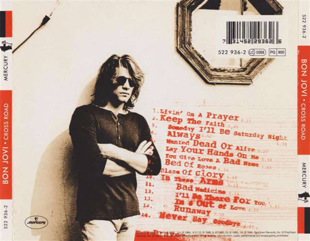 cd Bon Jovi Cross Road (The Best Of Bon Jovi) etat neuf CD et vinyles