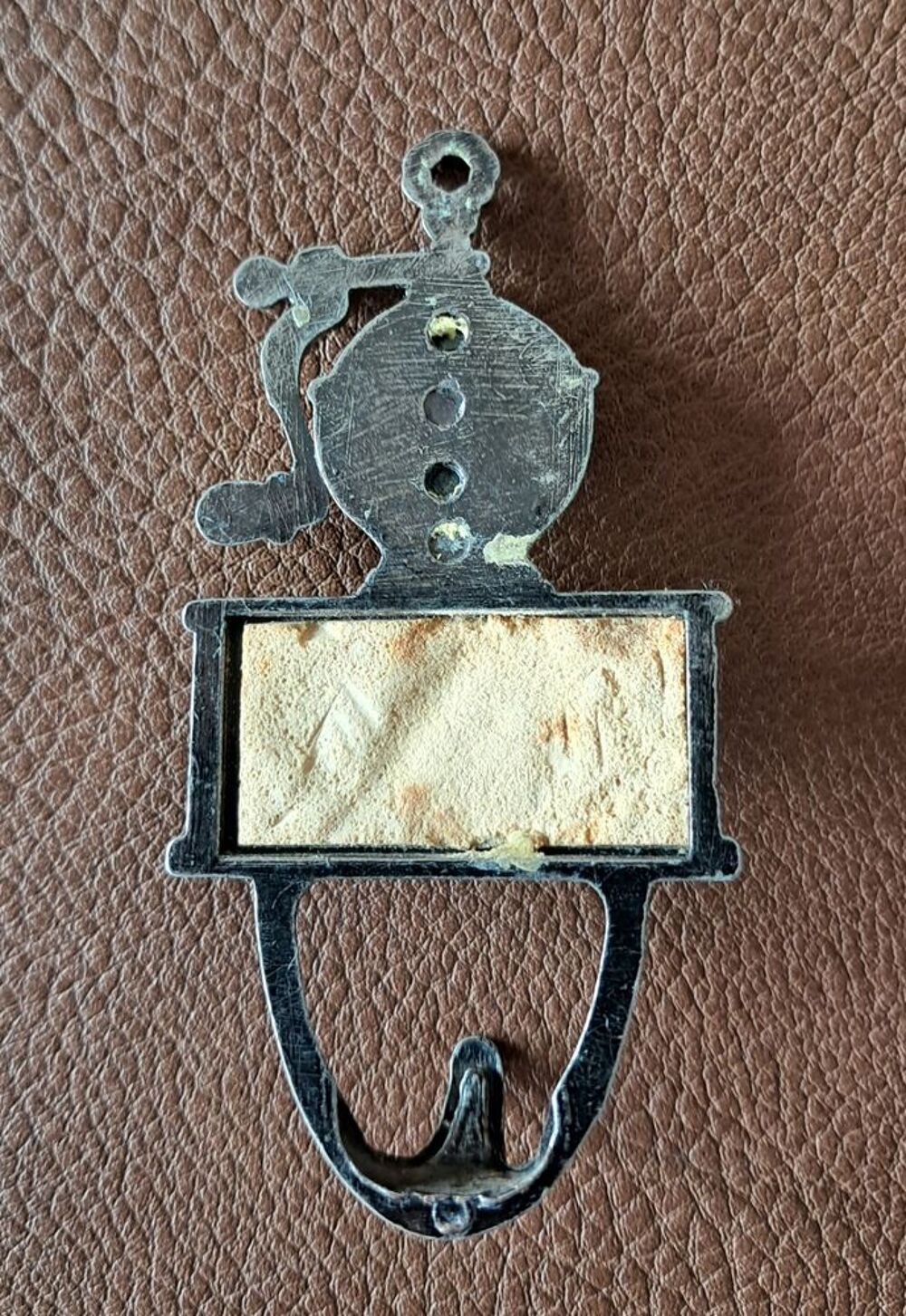 lot de 2 attaches torchon en m&eacute;tal moulin &agrave; caf&eacute; cafeti&egrave;re Décoration