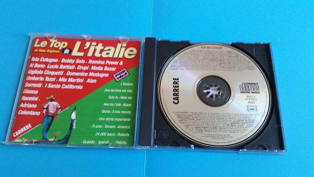 LE TOP DE L'ITALIE CD et vinyles