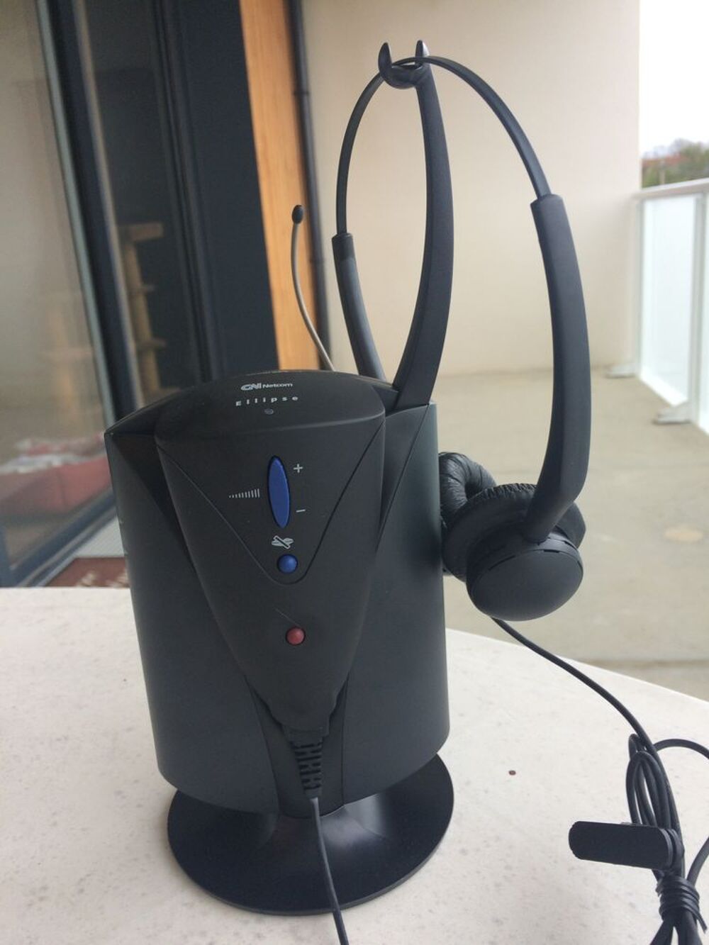 2 casques t&eacute;l&eacute;phonique pour t&eacute;l&eacute;travail sans fil avec embase Téléphones et tablettes