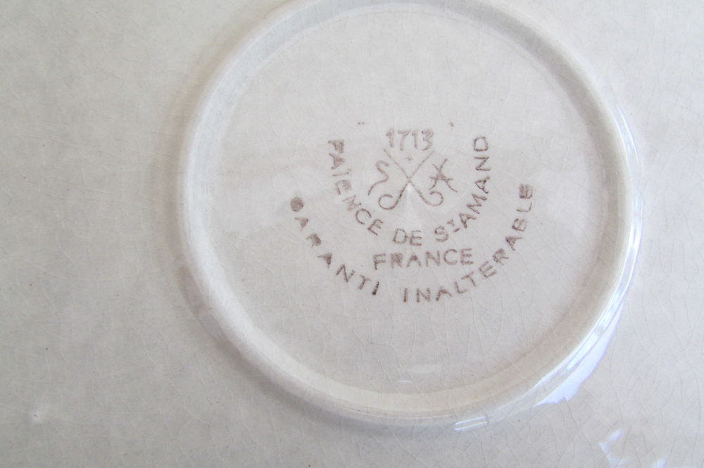 Lot de 6 assiettes Saint Amand , t&ecirc;te de vache Cuisine