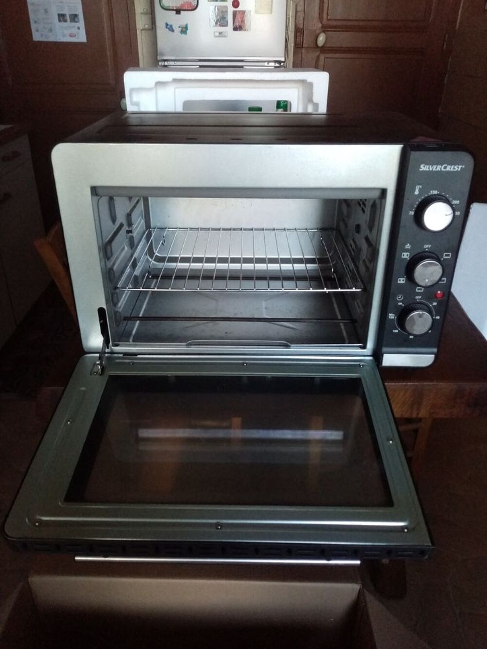 Mini four gril tourne broche 1500 watt norme CE Electroménager