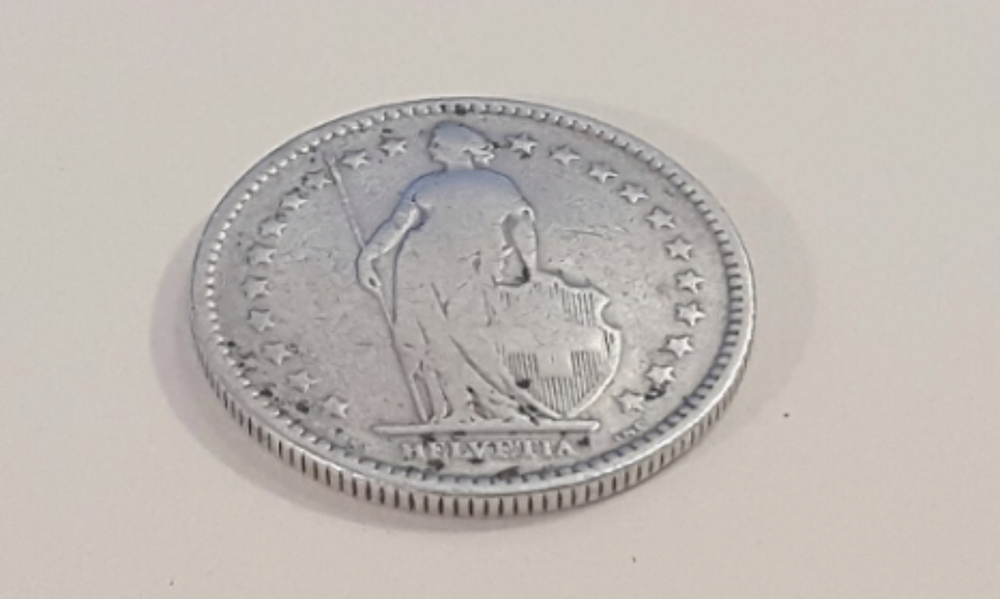  MONNAIE D'ARGENT :De 125 ANS : 2 Fr Suisse de 1894. 