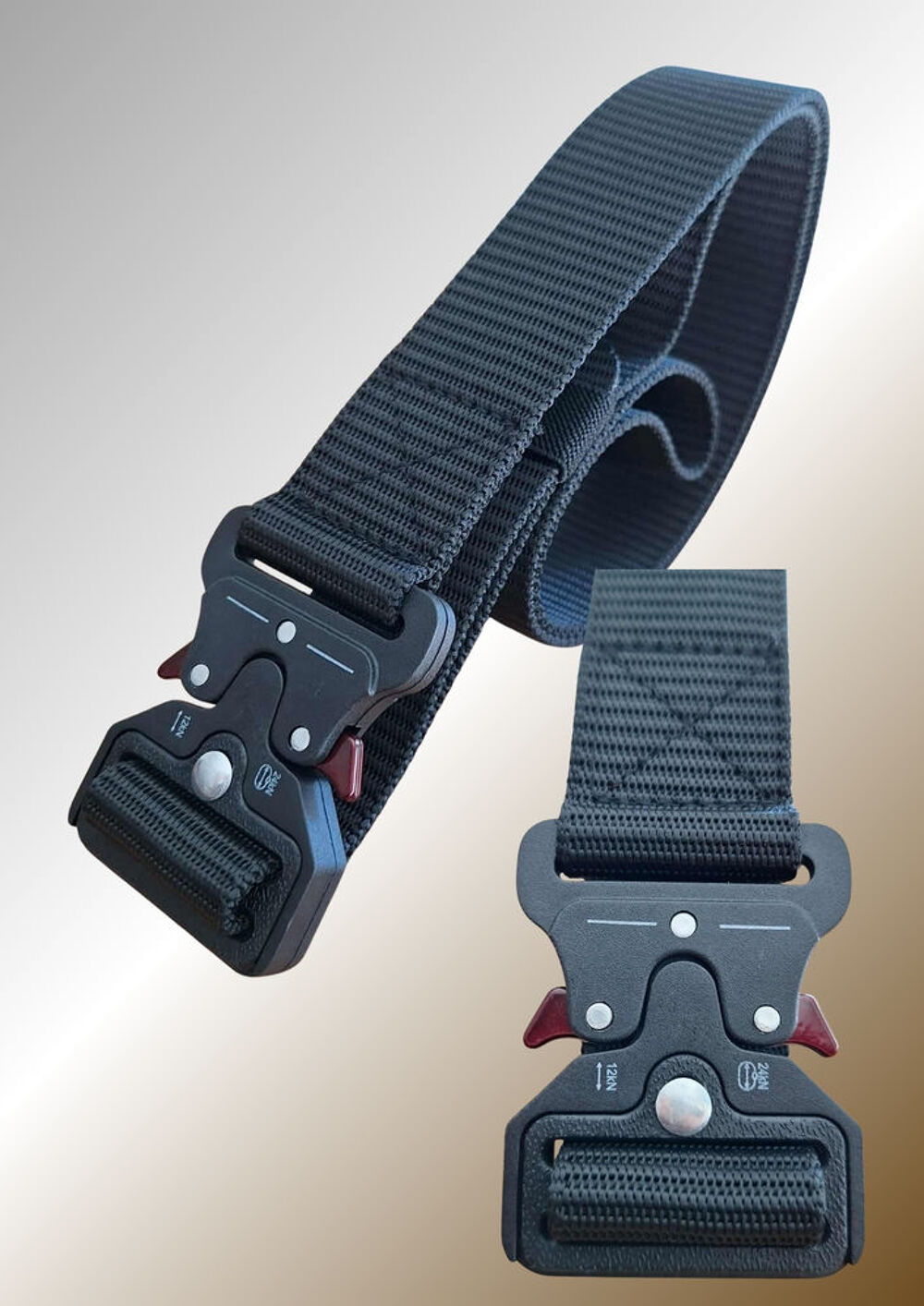 Ceinture tactique + sur-ceinture MOLLE + sacoche + accessoir Vêtements