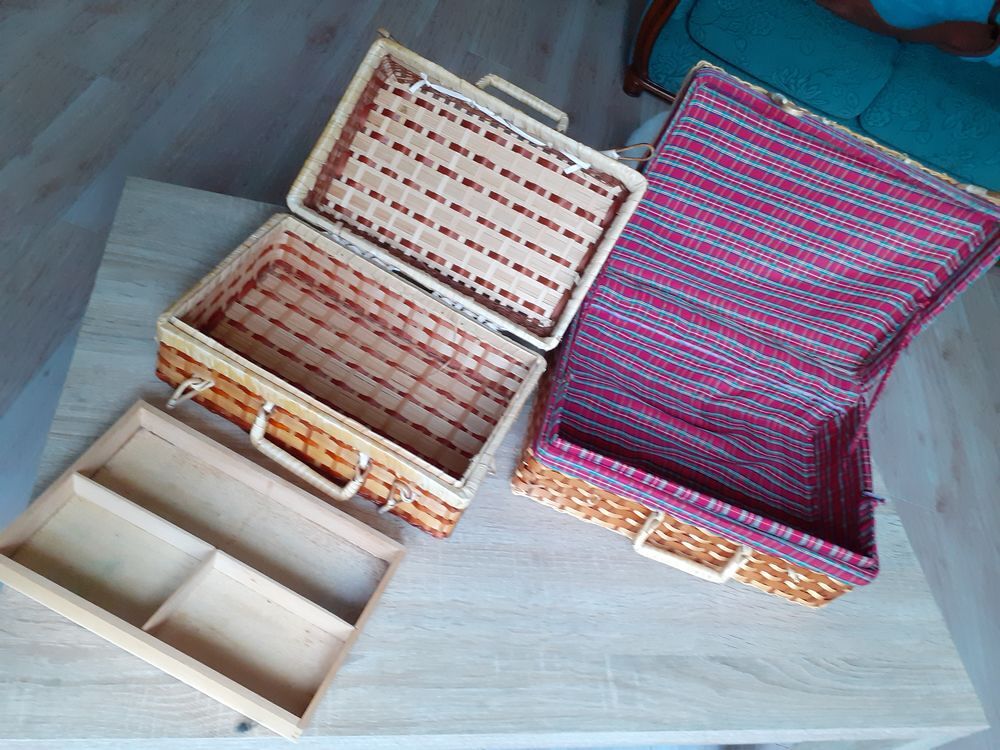 Pani&egrave;re en osier Décoration