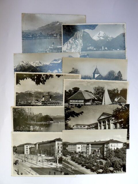 Lot 10 cartes postales suisse anciennes années 50 12 Argenteuil (95)