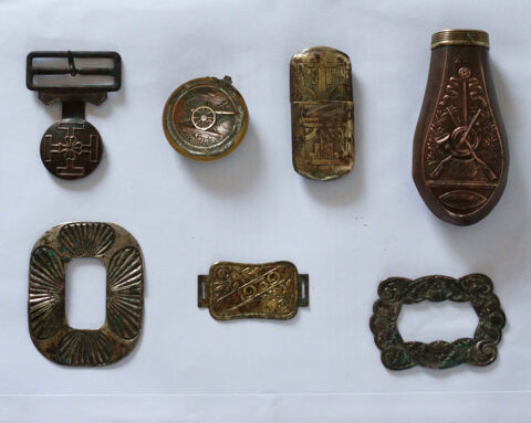 Divers objets cuivre des deux dernires guerre 55 Sanguinet (40)