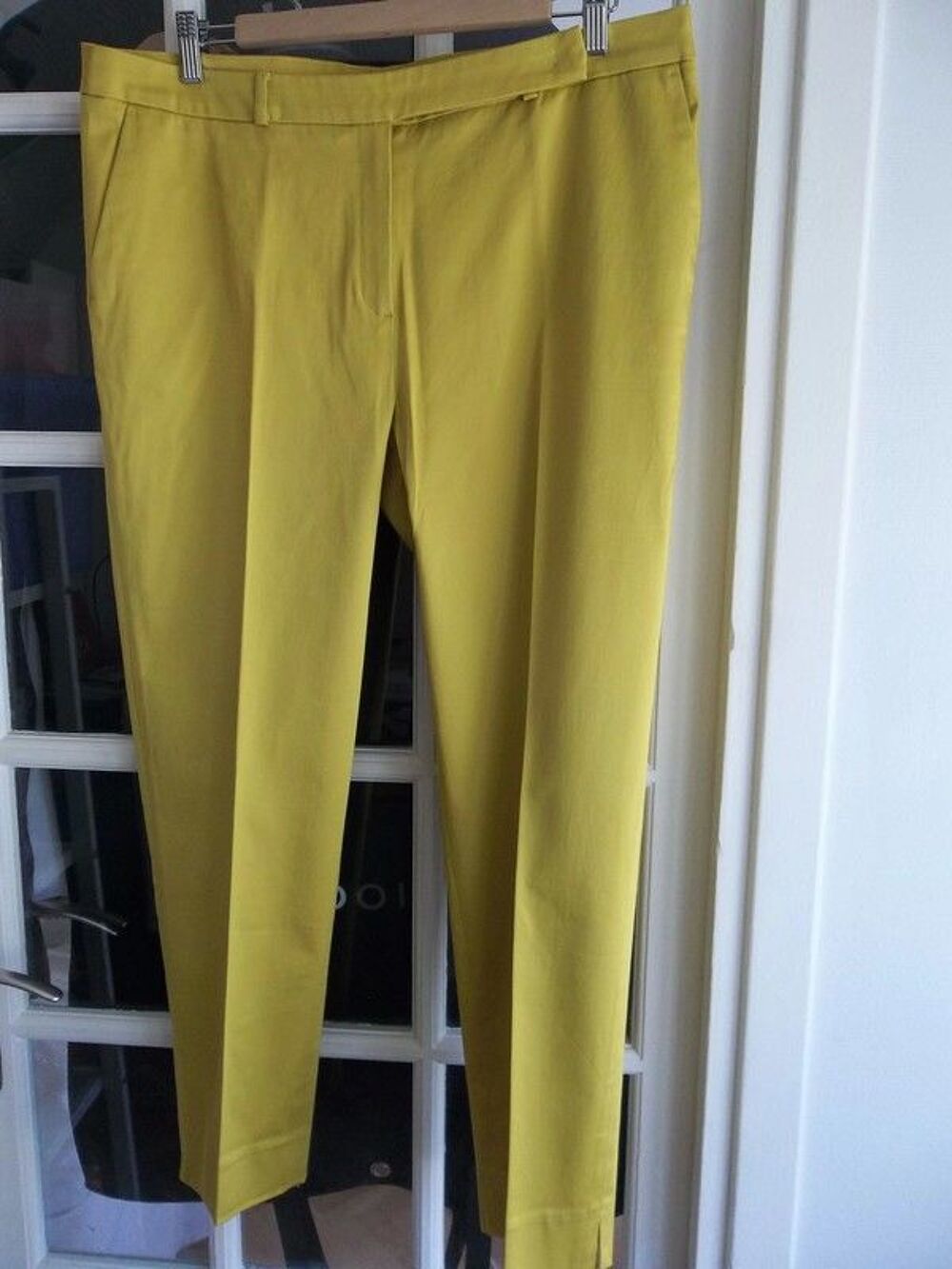 Pantalon Cigarette Jaune 1,2,3- NEUF Vêtements