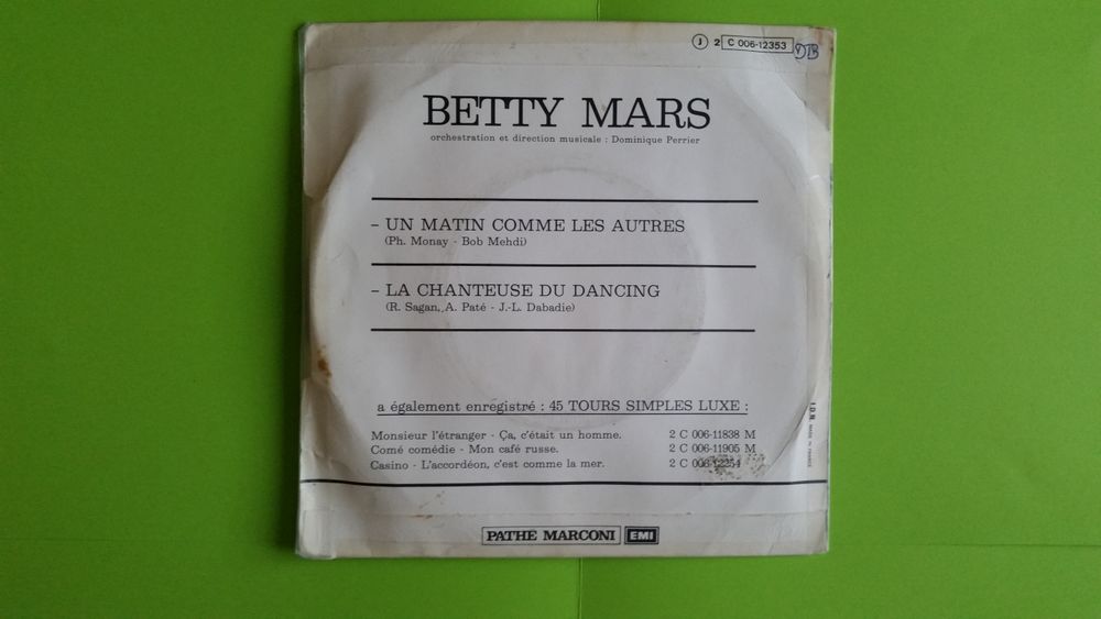 BETTY MARS CD et vinyles