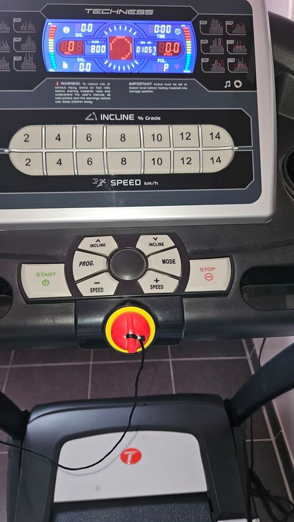 tapis de courses motoris&eacute; techness T280 Sports