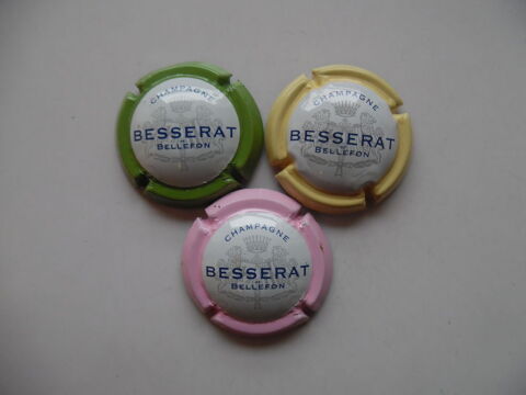Champagne BESSERAT DE BELLEFON (lot de 3 caps). 1 Plivot (51)
