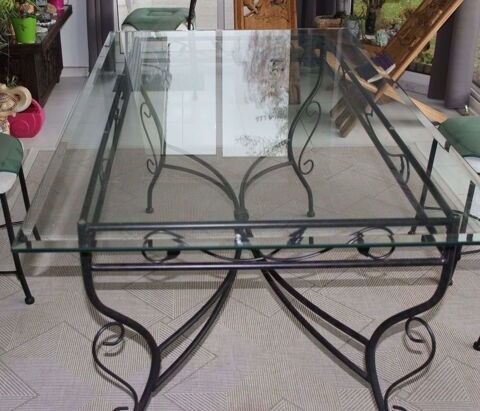 Table plateau verre 70 Tharon Plage (44)