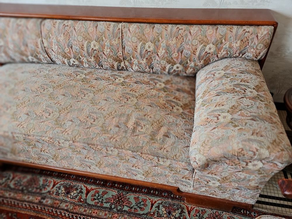 M&eacute;ridienne, couchage d'appoint en tapisserie vintage Meubles
