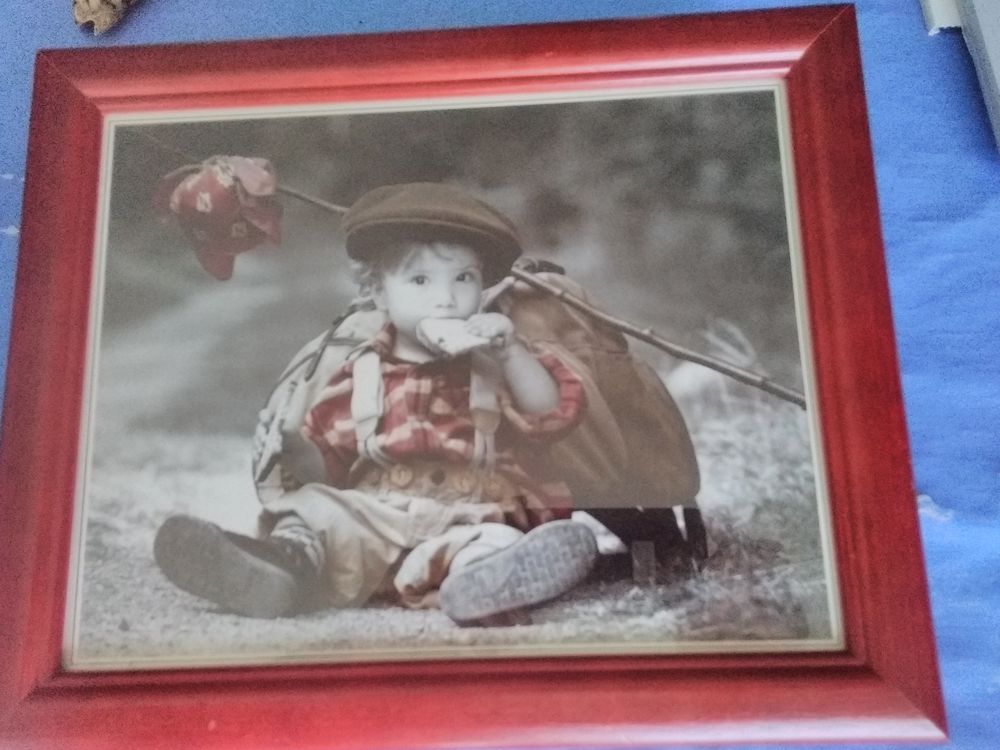 Un cadre avec photo . Décoration