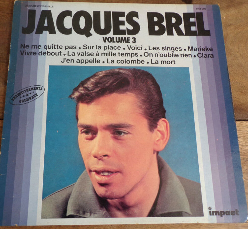 Jacques Brel le disque d' or disque vinyle 33 tours CD et vinyles