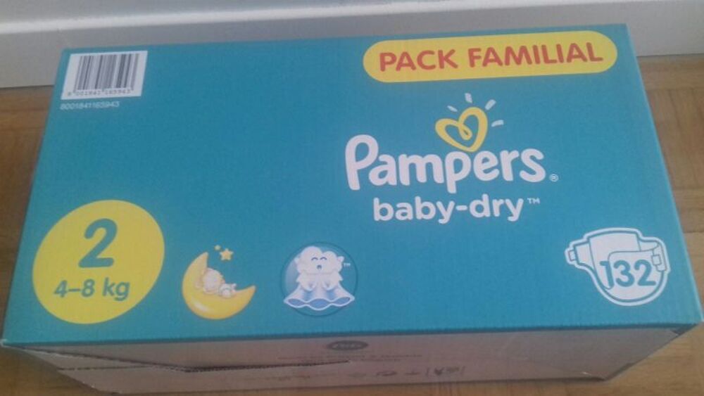 couches Pampers Baby Dry T2et T3 Puériculture