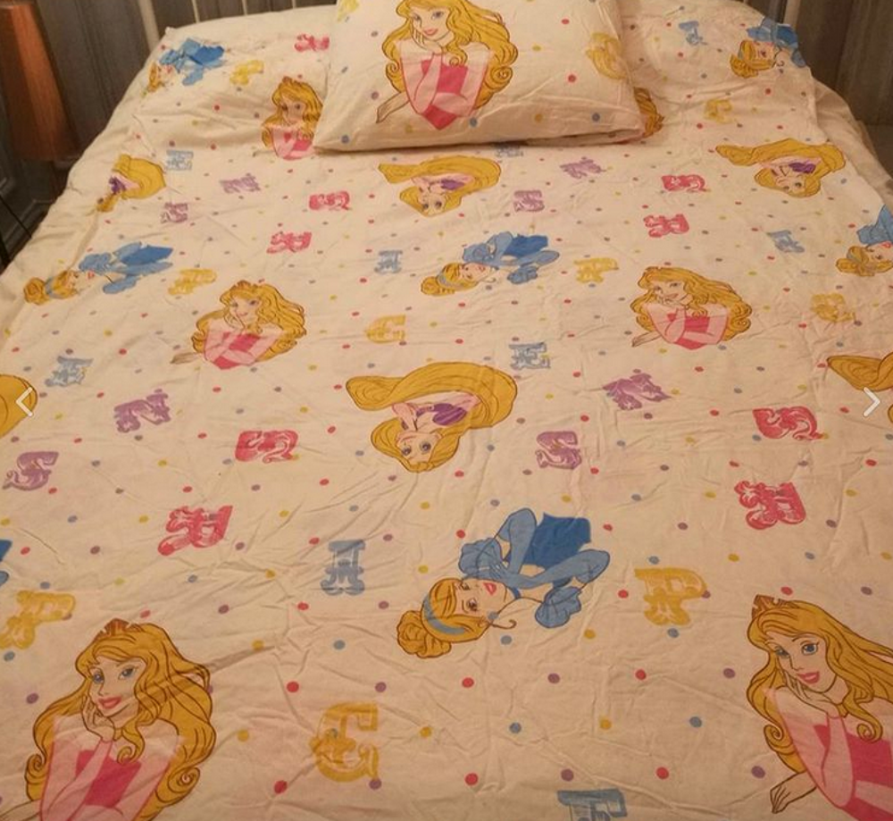 Housse de couette et taie d'oreiller Princesses Disney Mobilier enfants