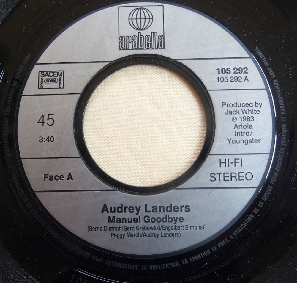 Vinyl Audrey LANDERS CD et vinyles