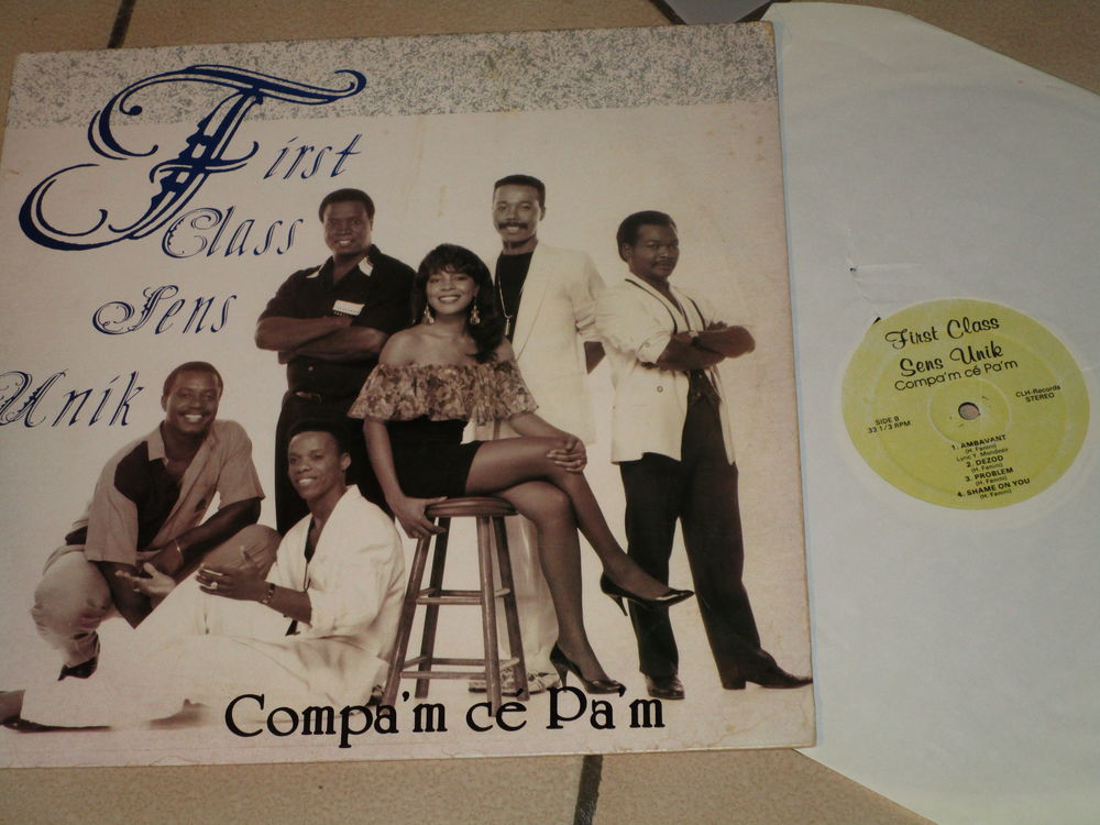vieux vinyle 1991"FIRST CLASS SENS UNIK "compa'm ce pa' m CD et vinyles