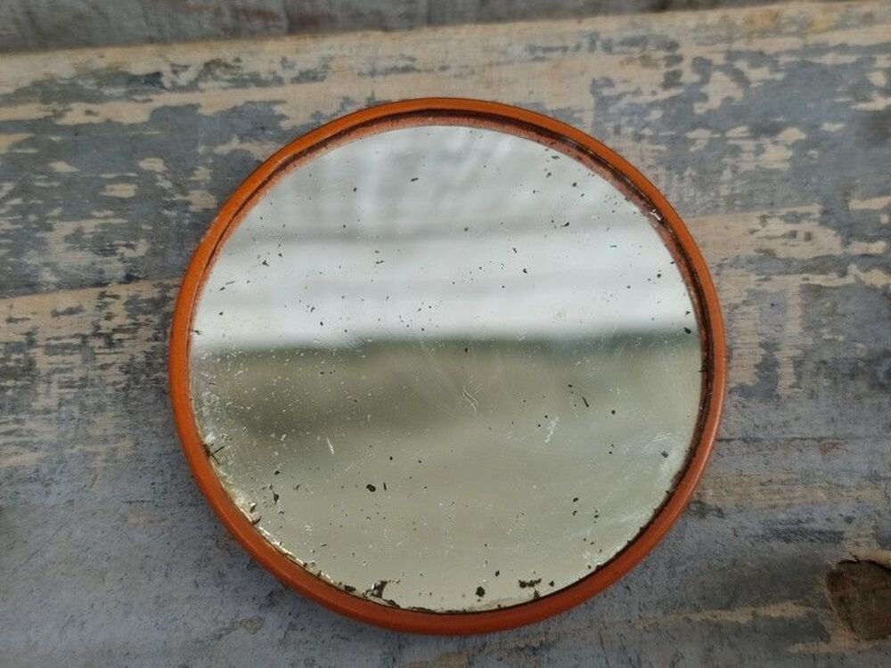Miroir de Poche Publicitaire Glacoide Cirage Lion Noir 