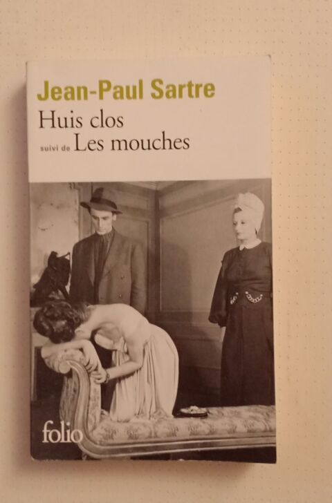 Roman Jean Paul Sarthe huit clos suivi les mouches 3 Courbevoie (92)