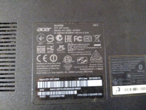Acer Aspire ES1-331-C65R Celeron N3050 - Pour pièces Toulouse (31)