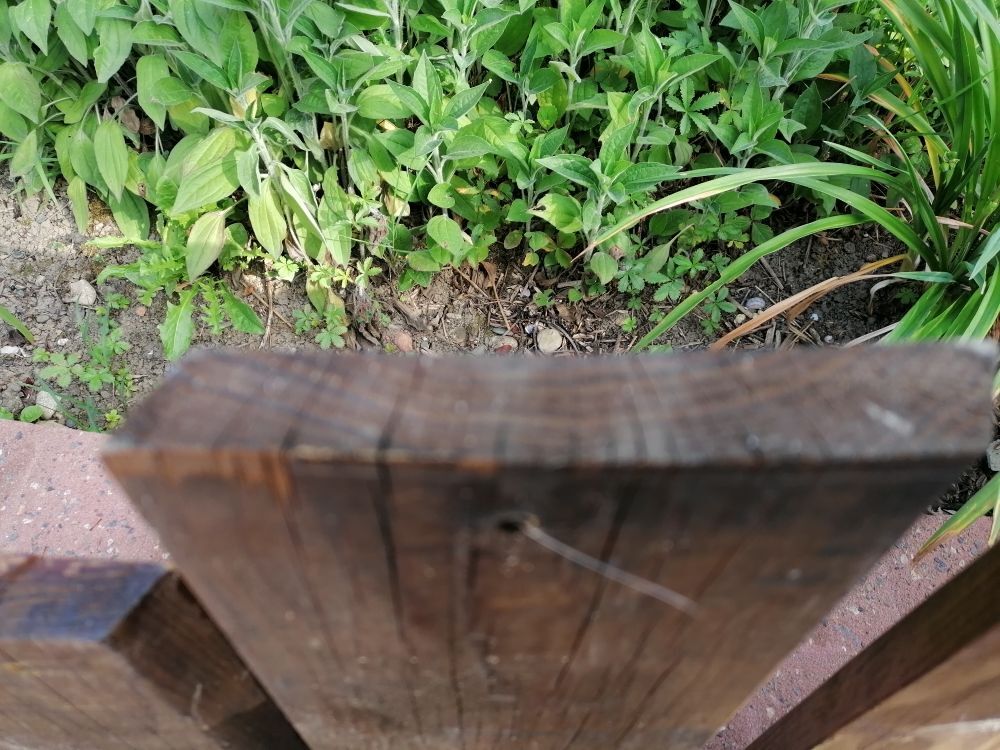 Portail en bois biseaut&eacute; Bricolage