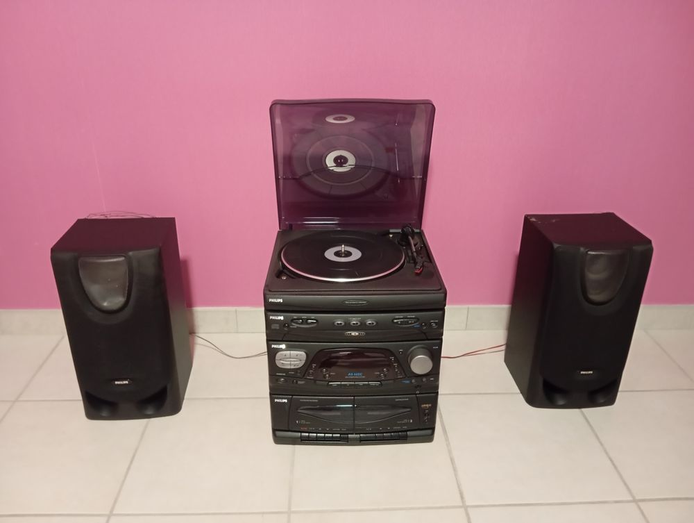 chaine st&eacute;r&eacute;o platine vinyl et lecteurs cassettes Audio et hifi