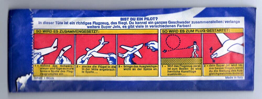 Avion lancer SUPER JET vintage - Americana M&uuml;nchen - 70's Jeux / jouets