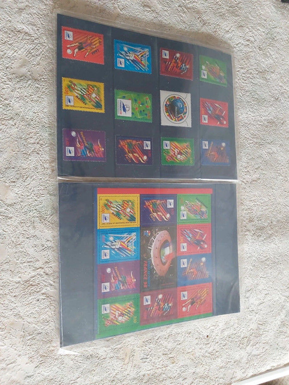 timbres de la coupe du monde de football de 1998 