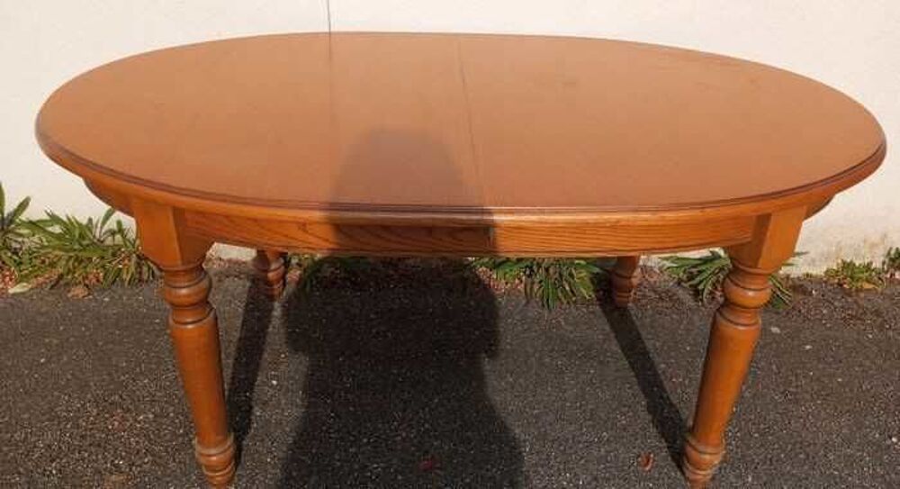 Table ovale bois massif extensible Meubles