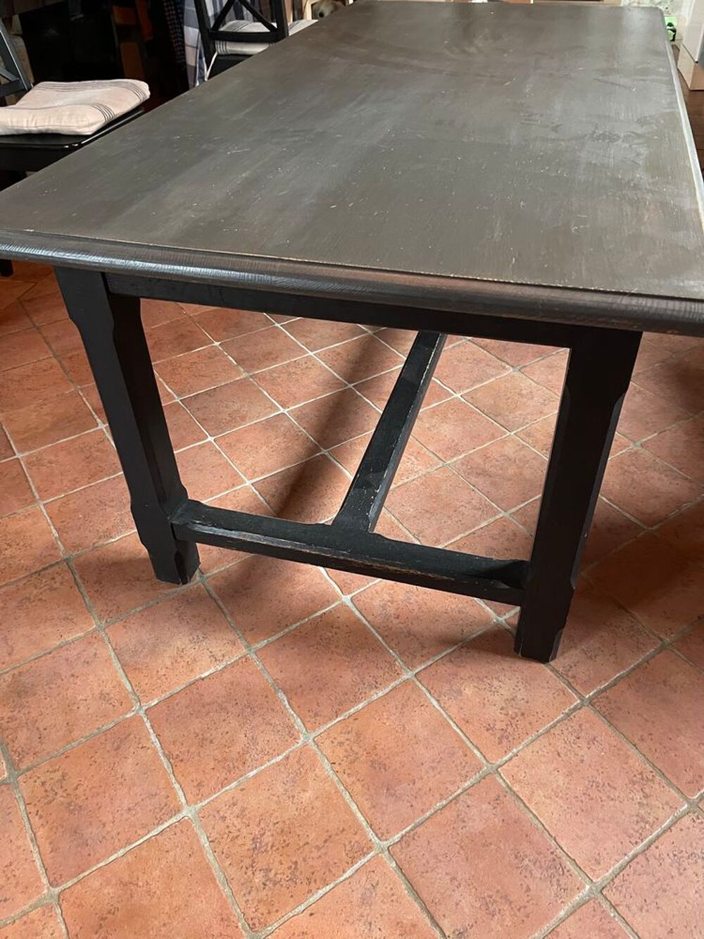 Table de ferme bois peint Meubles