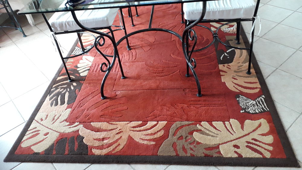 Tapis motif africain Décoration