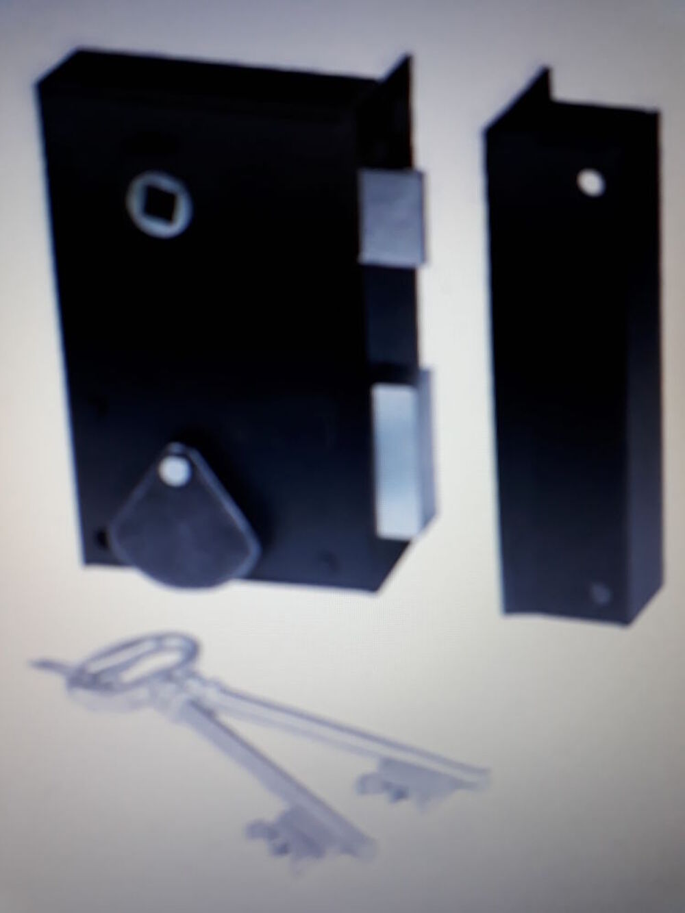 Serrure BRICARD 2226 en applique pour grille ou portail Bricolage