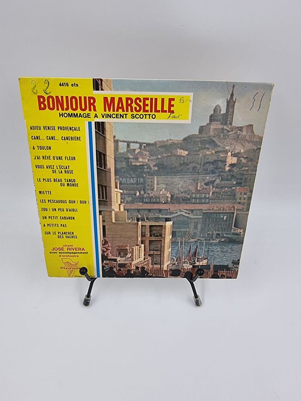 Vinyle 45 tours Bonjour Marseille : Hommage &agrave; Vincent Scotto CD et vinyles