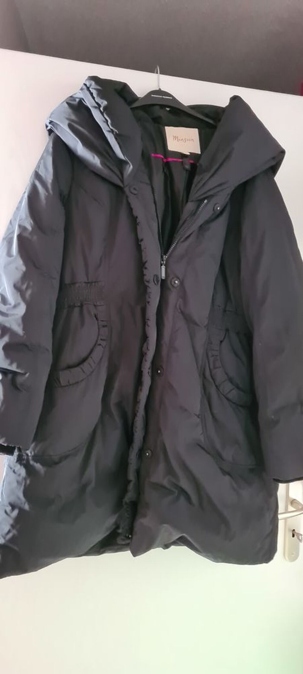 Doudoune noire duvet Vêtements