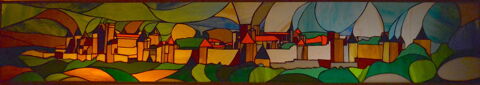 Vitrail Tiffany -Cité de Carcassonne- 400 Caux-et-Sauzens (11)