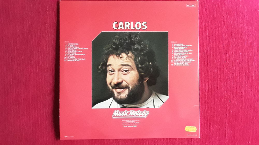 Double disque vinyle 33 tour Carlos CD et vinyles