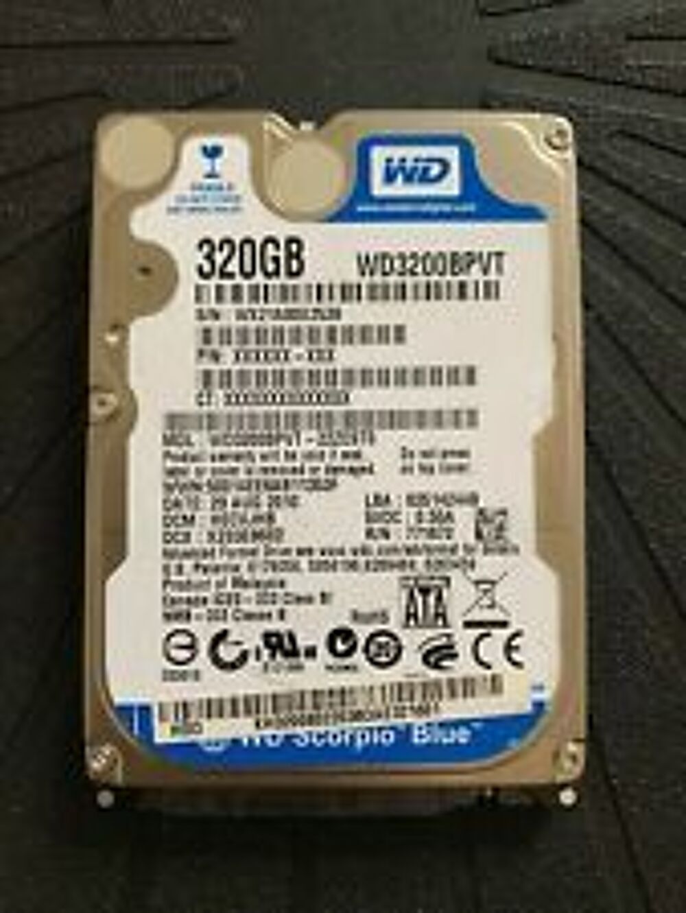 disQUE DUR wERSTERN DIGITAL 2,5" 320GB Matériel informatique