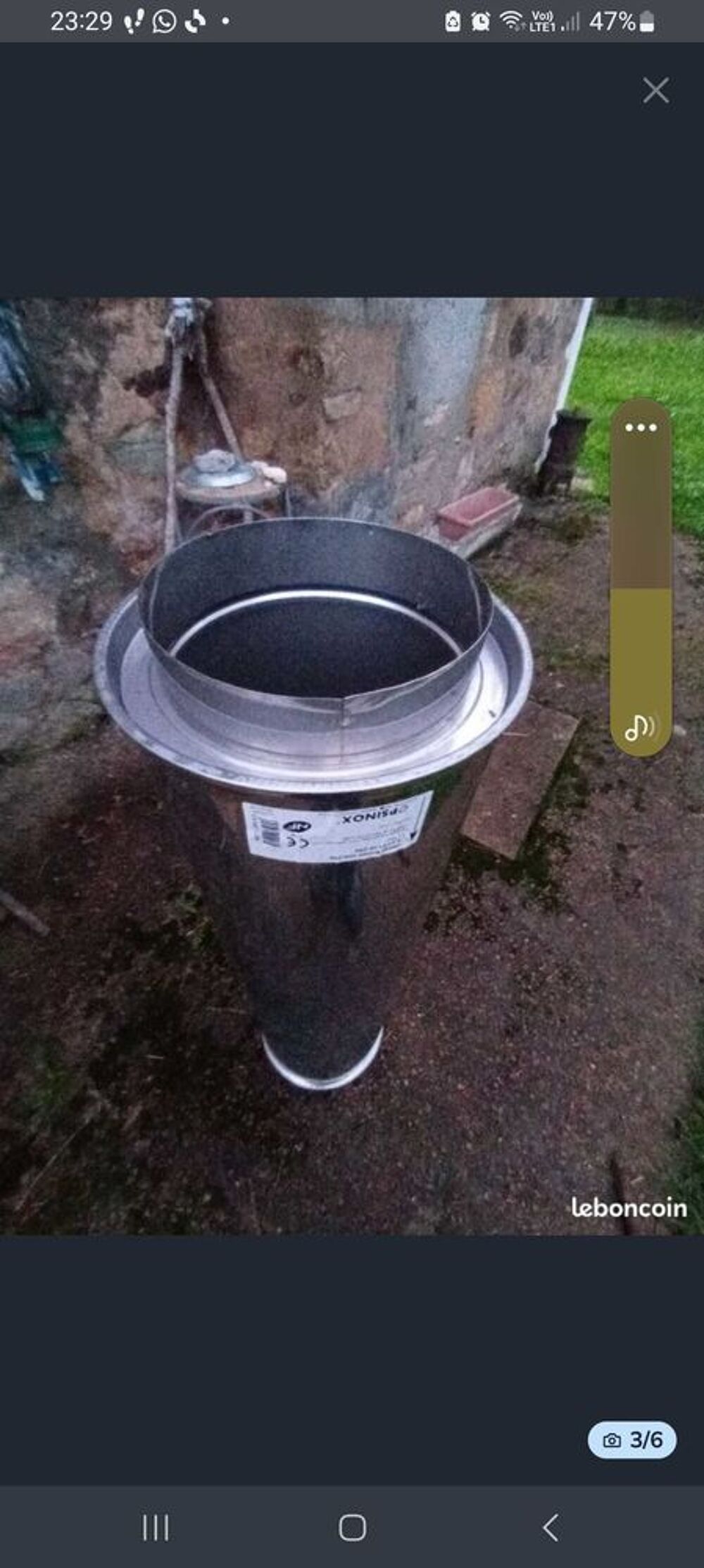 Tuyau double parois 2 x 1 m pour po&ecirc;le &agrave; bois ou insert Bricolage