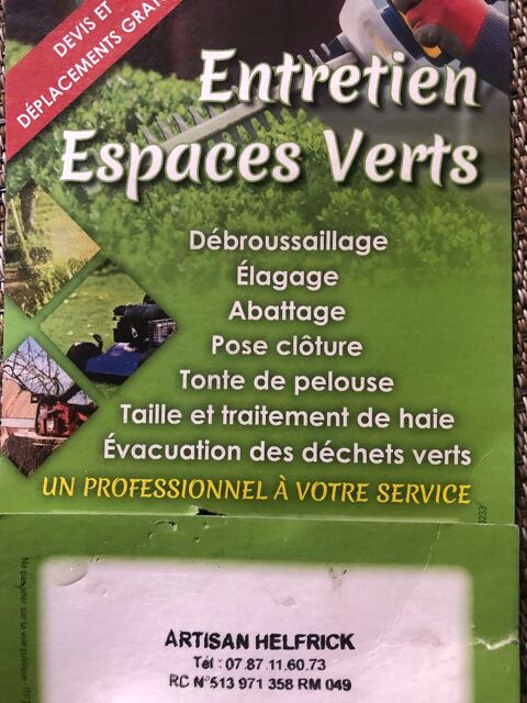 Paysagiste propose ses services en espace vert 0 79100 Thouars