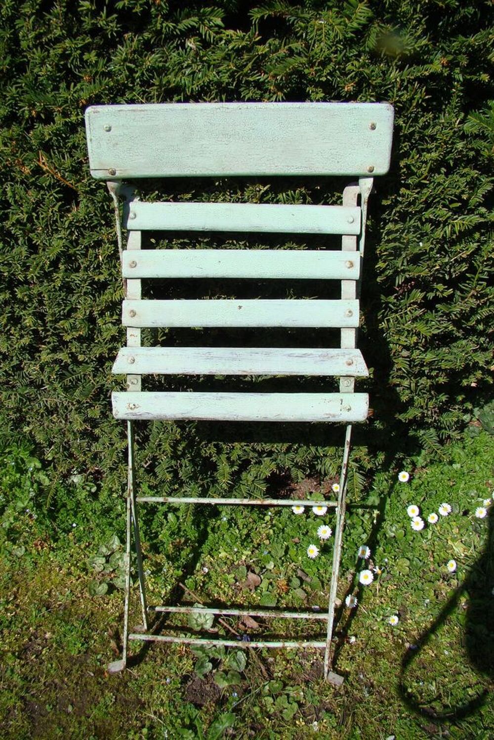 Ancienne chaise de jardin pliante - ann&eacute;es 1930 Jardin