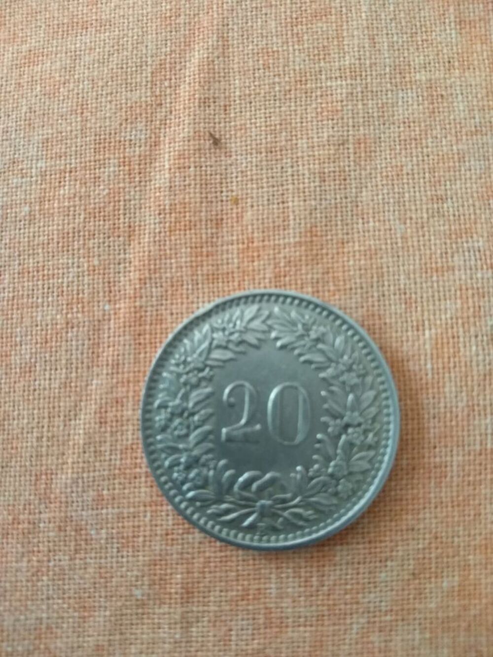 Franc suisse 1943 20 centimes T&ecirc;te de Libertas nickel 