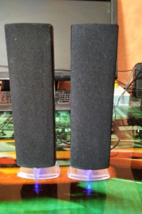 Enceinte PC ITWORKS MSP04 Haut parleur pour ordi lumire LED 30 Monteux (84)