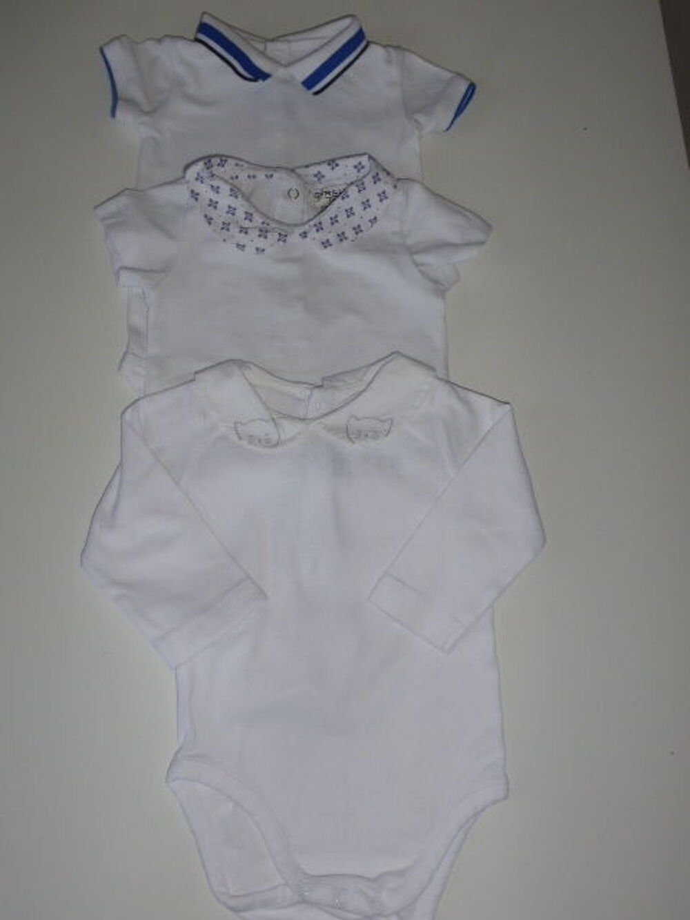Lot de 3 bodies 6 mois JACADI CYRILLUS Vêtements enfants