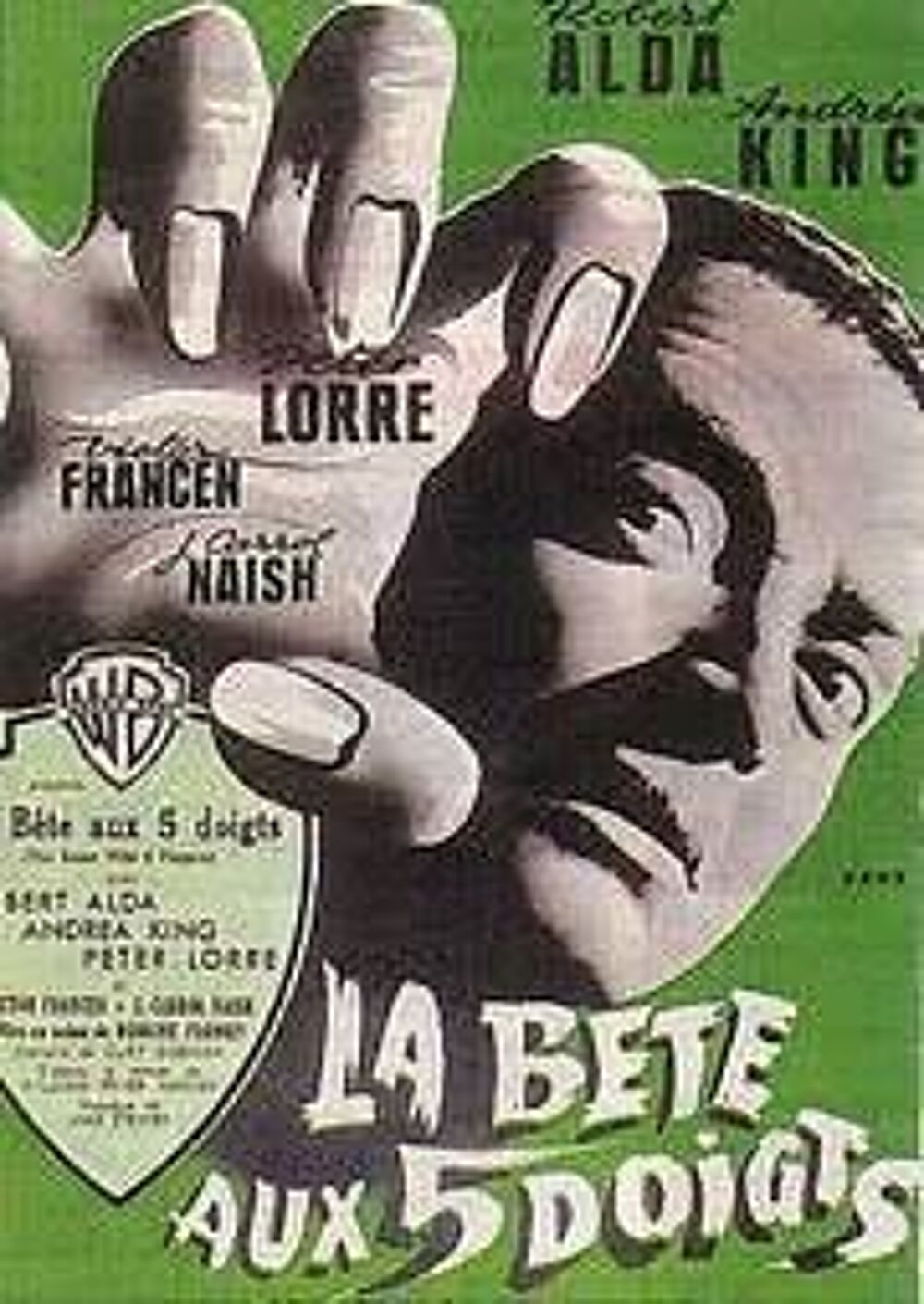 LA BETE AUX CINQ DOIGTS DVD et blu-ray