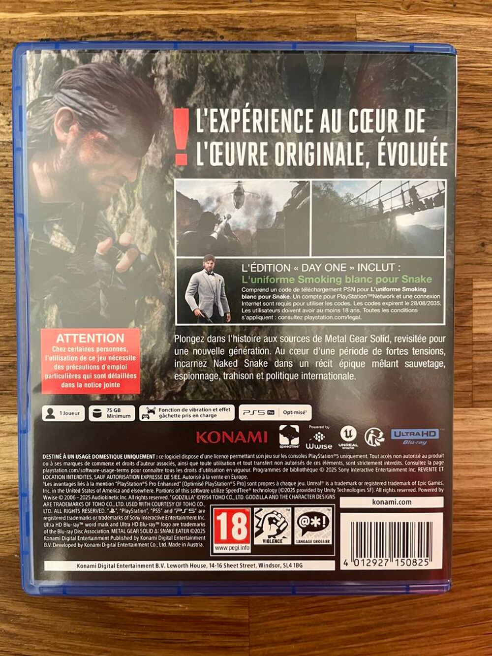 M&eacute;tal Gear solide Delta Snake Eater Ps5 Consoles et jeux vidéos