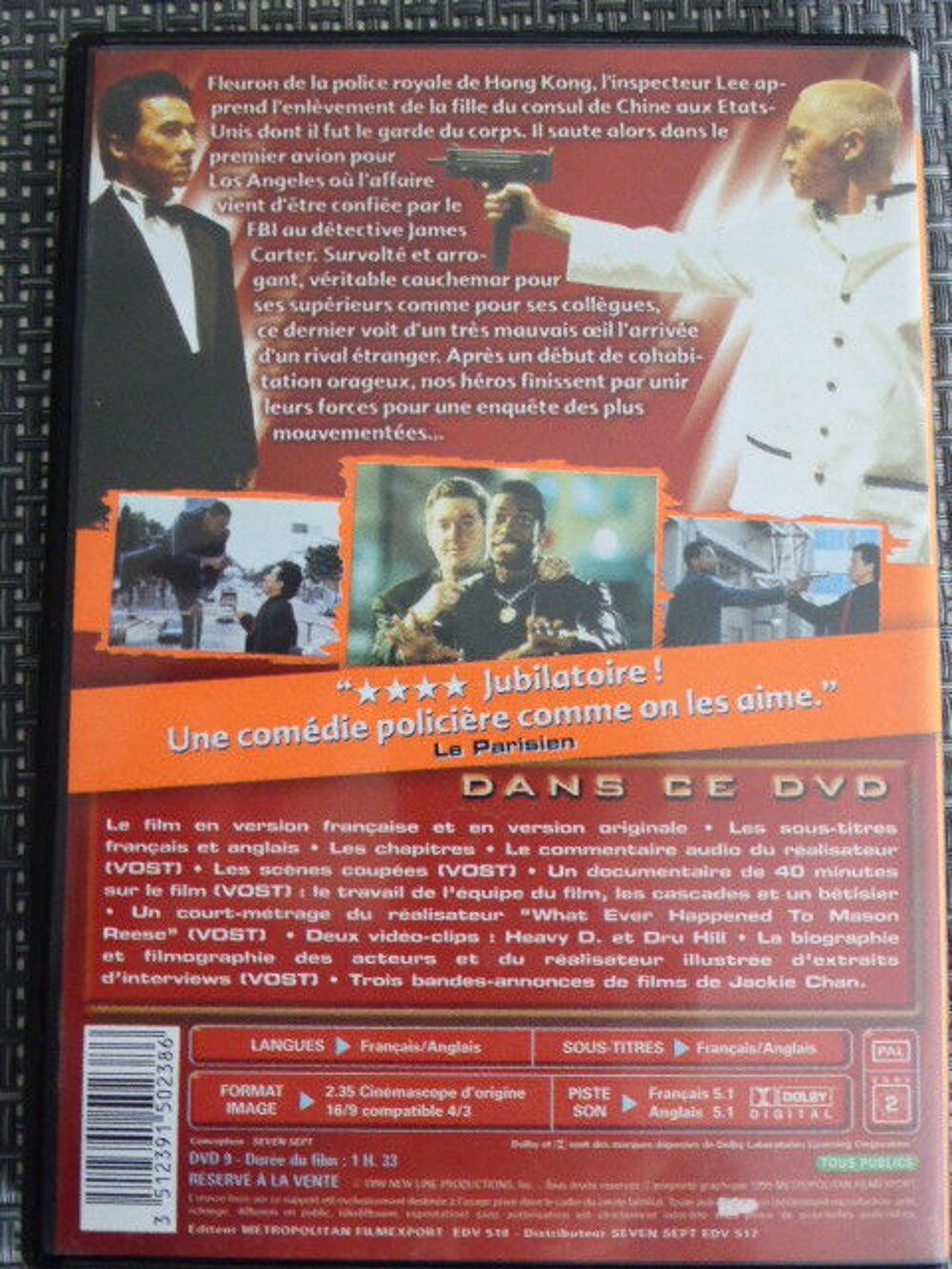 Rush Hour DVD et blu-ray